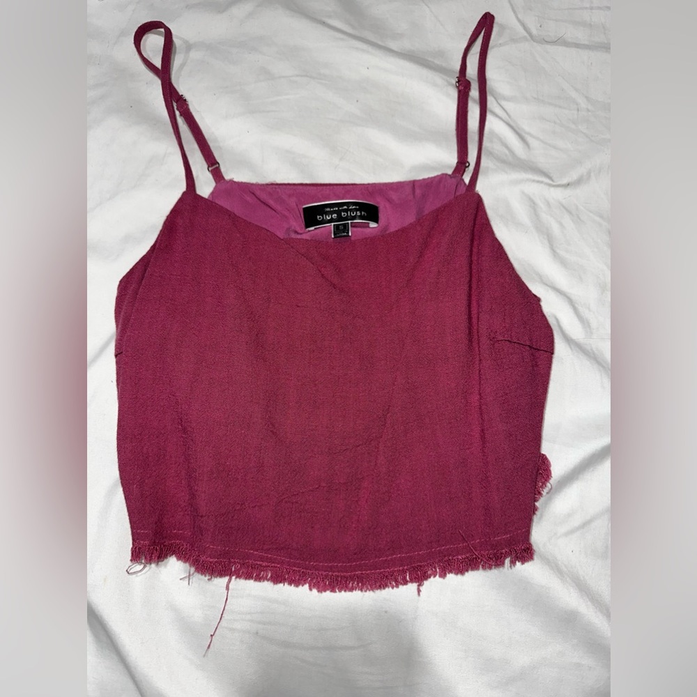 plum color crop top